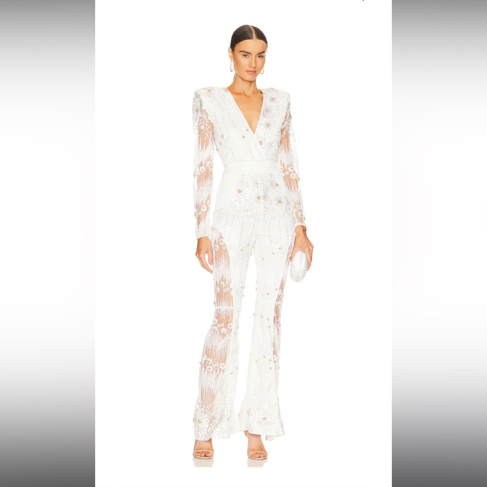 L'artiste Jumpsuit in White 
 Designer: Zhivago